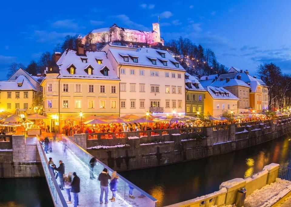 Hanna'S Suite With Free Parking Ljubljana Bagian luar foto
